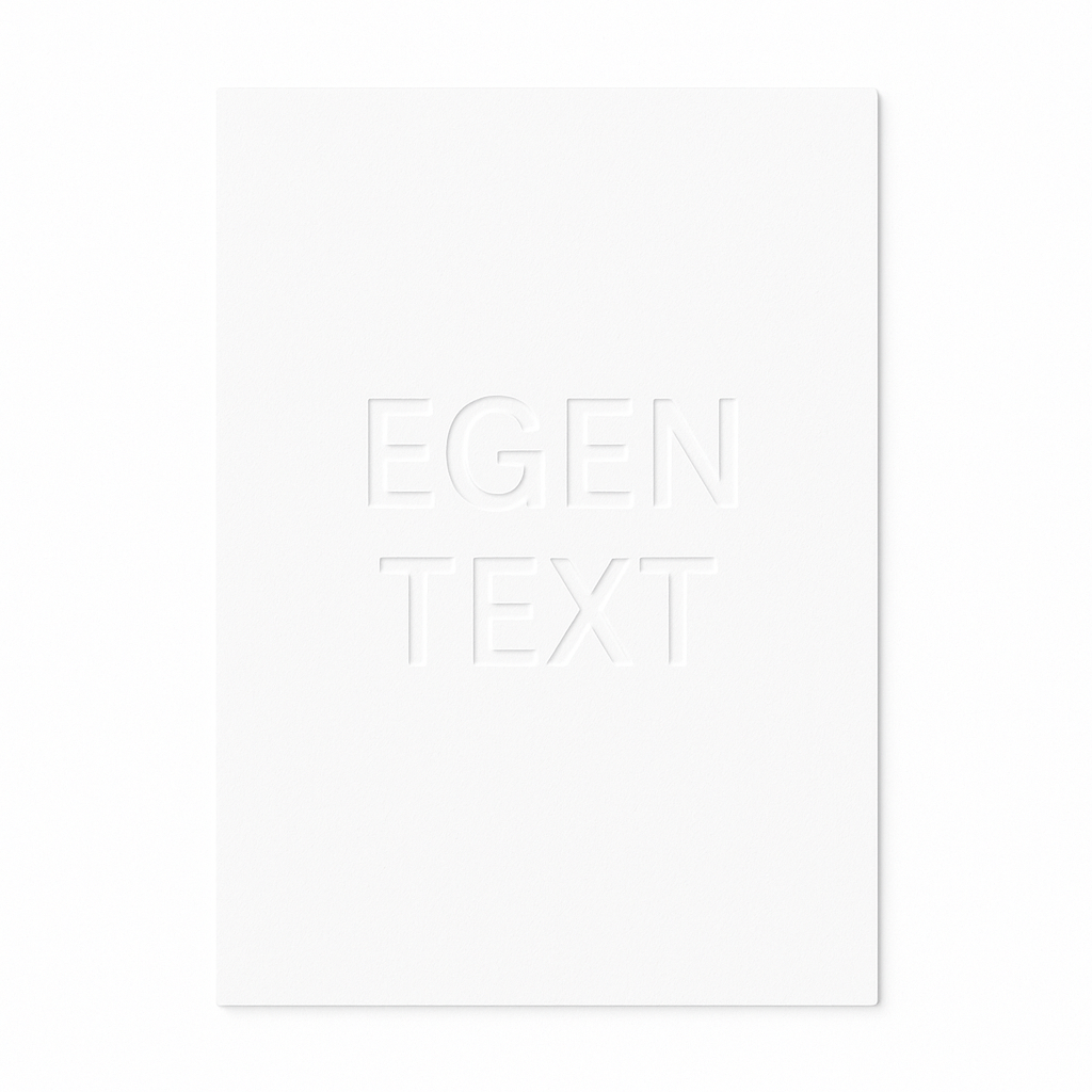 Vitt kort (Välj din text)