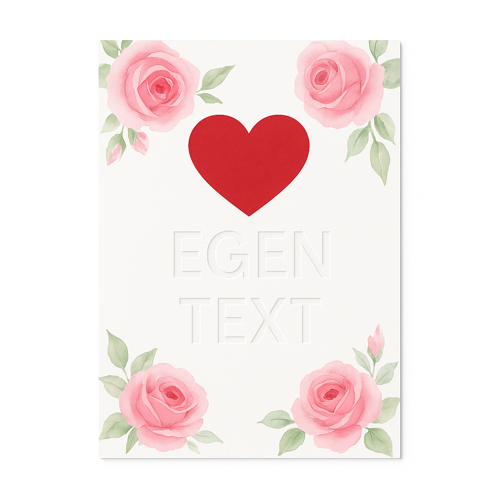Kärleks kort (din egen text)